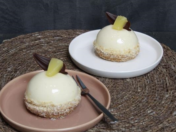 Kokos ananas gebakje